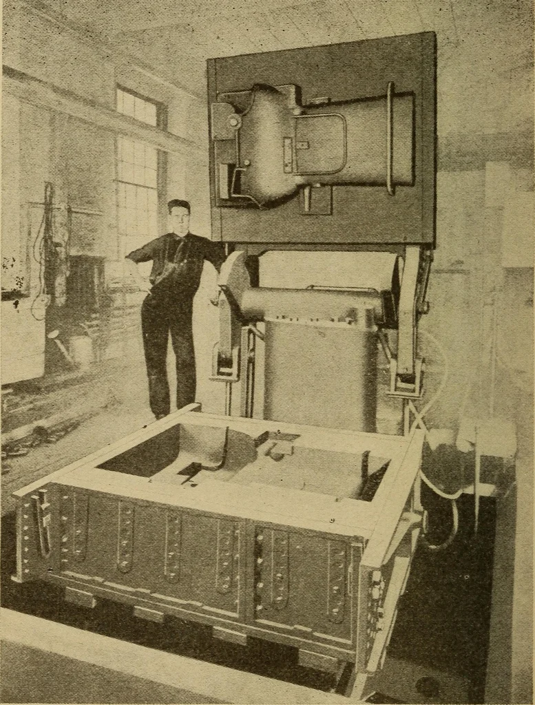 An illustration from Pattern making; a practical treatise for the pattern maker on wood-working and wood turning, tools and equipment, construction of simple and complicated patterns, modern molding machines and molding practice, 1921, leaf 9