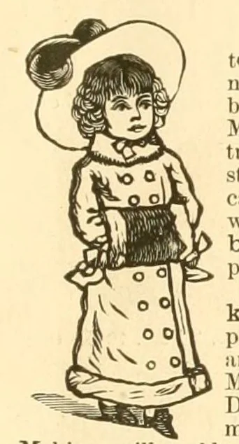 An illustration from Patterns for needle work, including the various kinds of embroidery, lace-work, etc., with diagrams showing the methods of making the various stitches, 1882, leaf 21