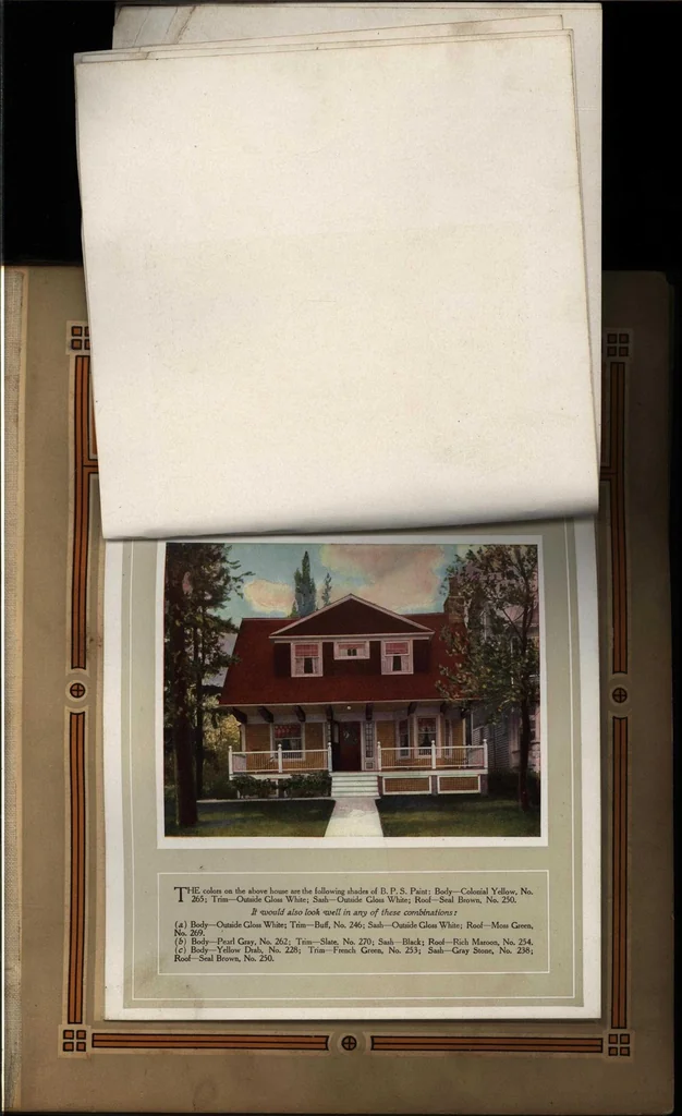 An illustration from [BPS paint sample book], 1910, leaf 13