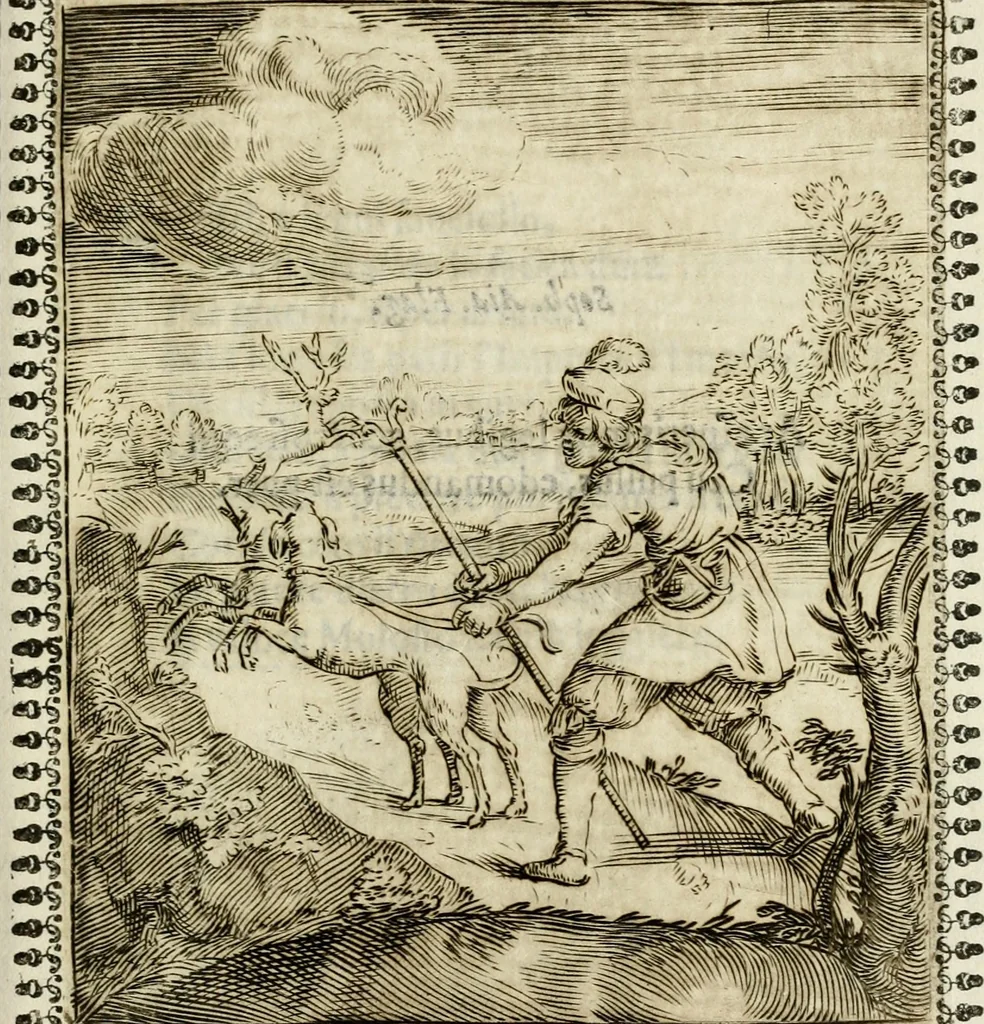 An illustration from Pauli Maccii Emblemata, 1628, leaf 108