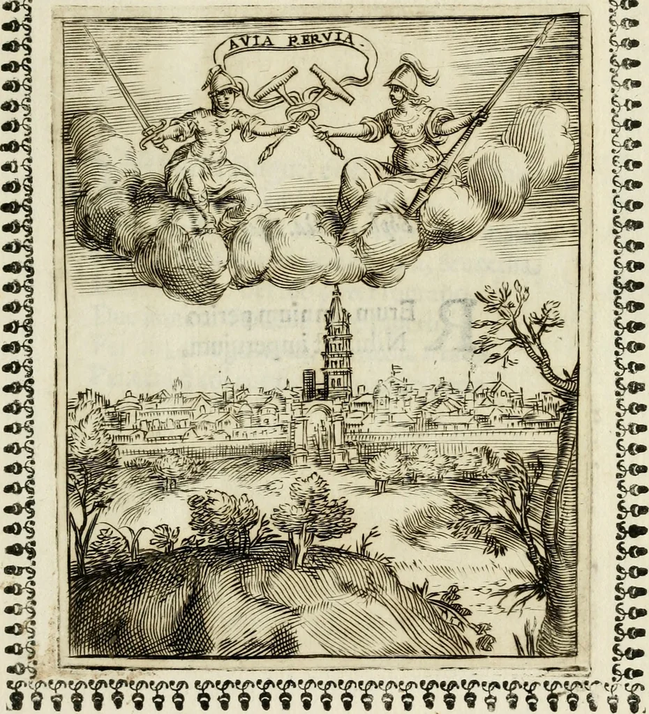 An illustration from Pauli Maccii Emblemata, 1628, leaf 20