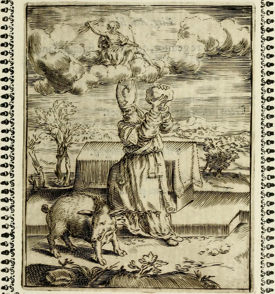 An illustration from Pauli Maccii Emblemata, 1628, leaf 28