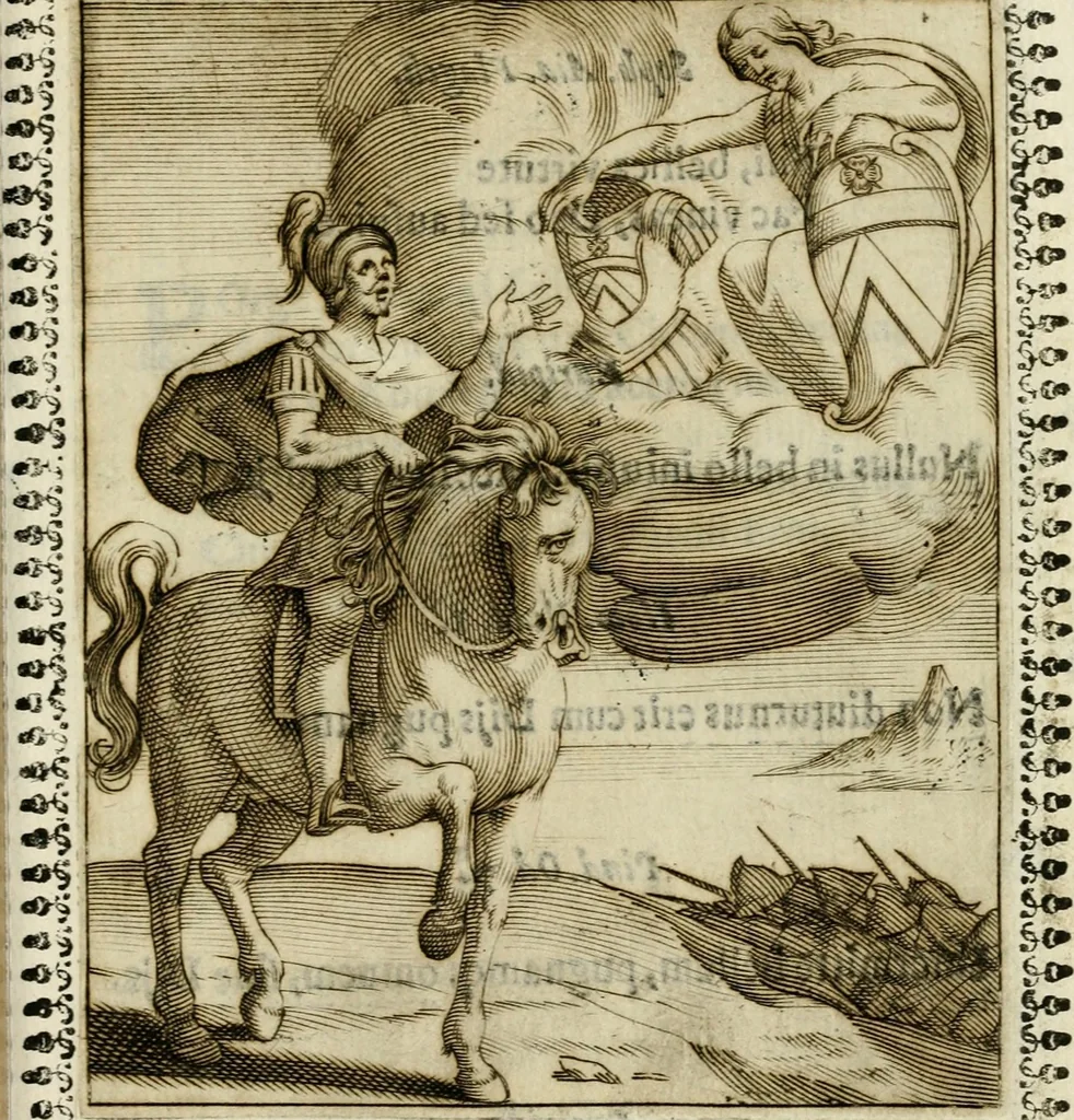 An illustration from Pauli Maccii Emblemata, 1628, leaf 296