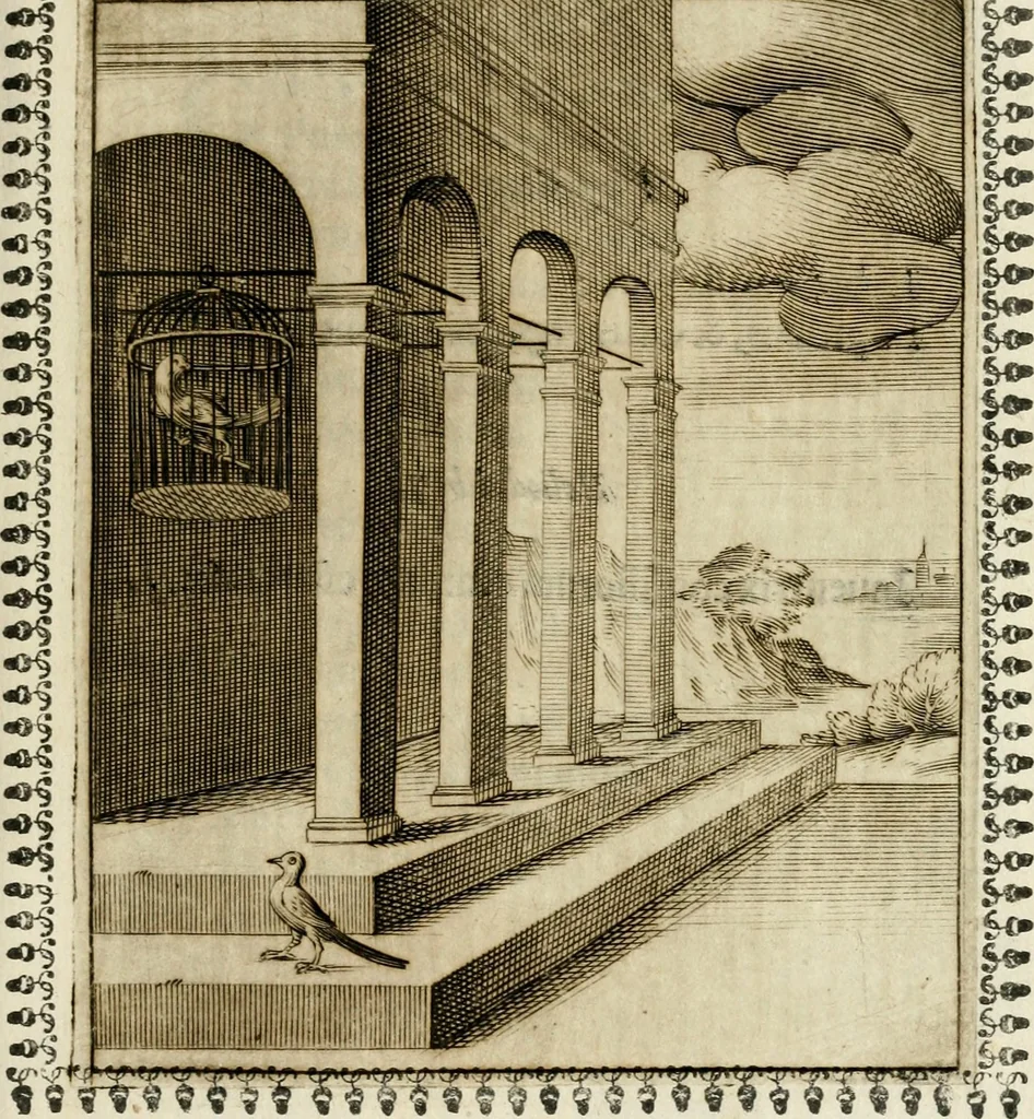 An illustration from Pauli Maccii Emblemata, 1628, leaf 40