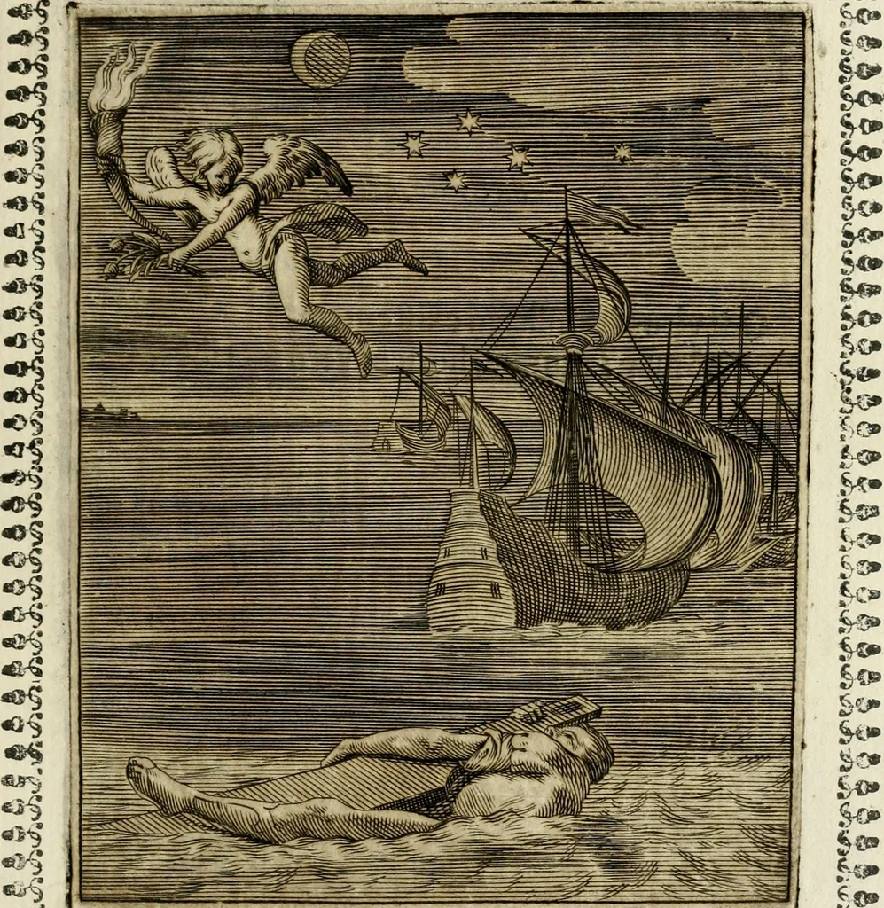 An illustration from Pauli Maccii Emblemata, 1628, leaf 48