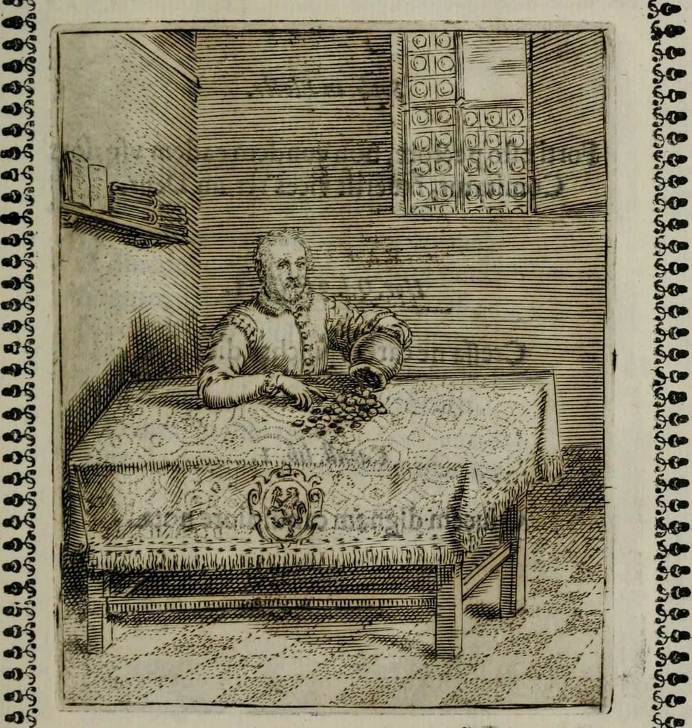 An illustration from Pauli Maccii Emblemata, 1628, leaf 142