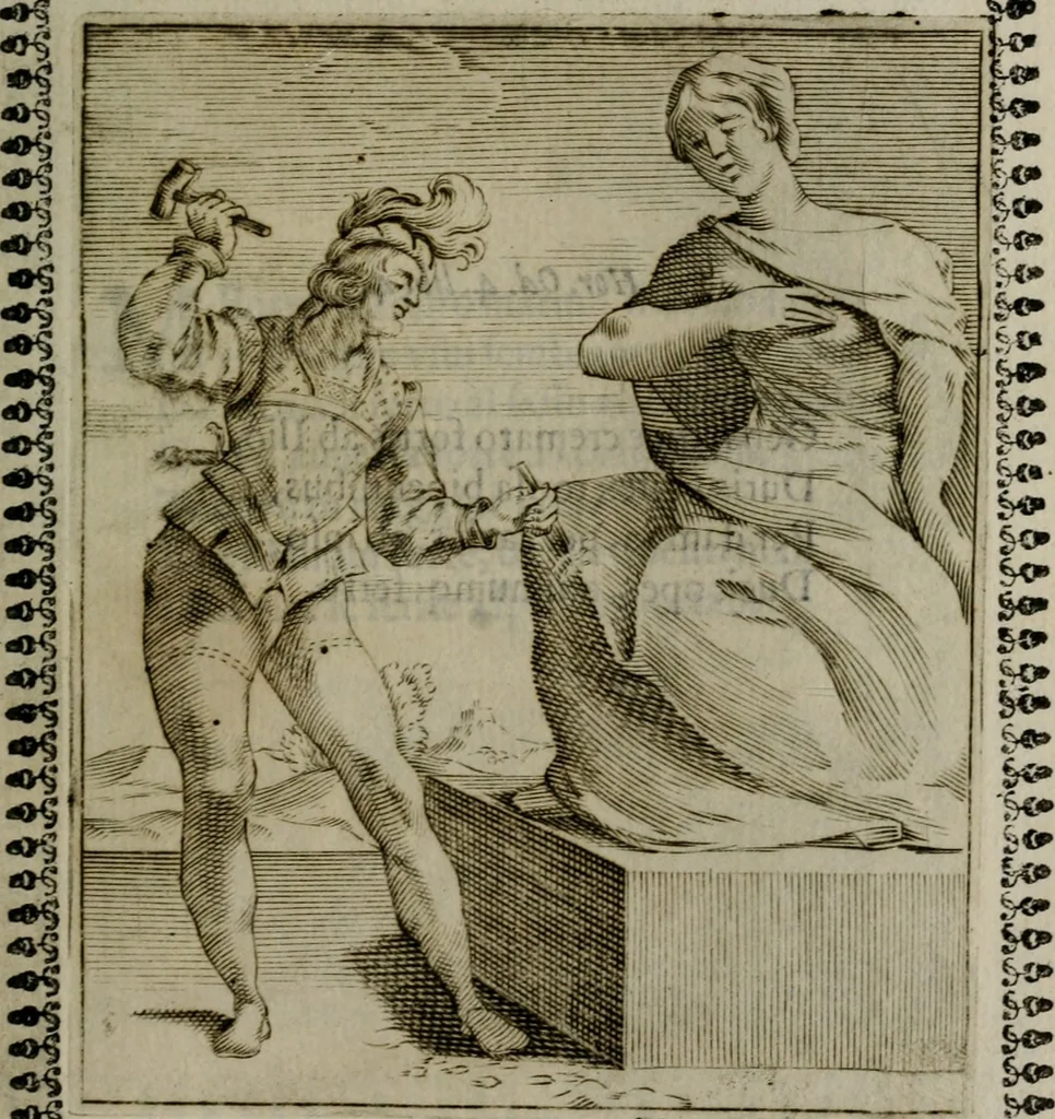 An illustration from Pauli Maccii Emblemata, 1628, leaf 202