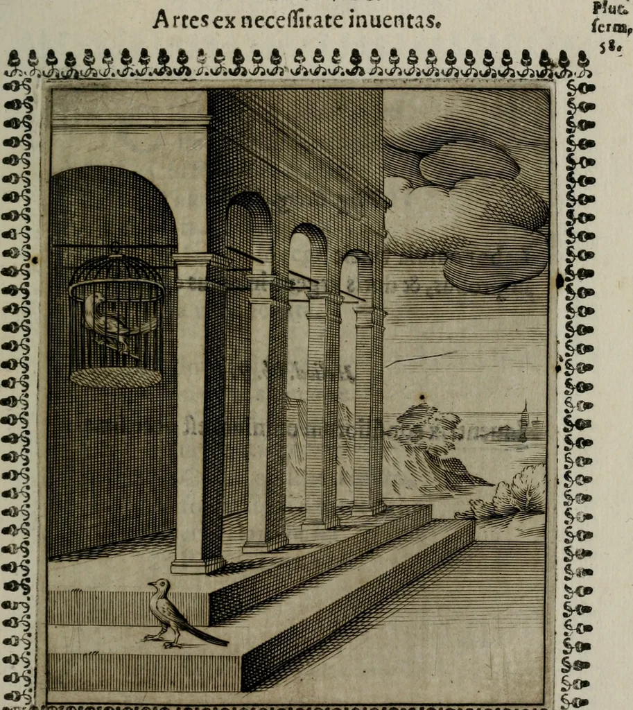 An illustration from Pauli Maccii Emblemata, 1628, leaf 38