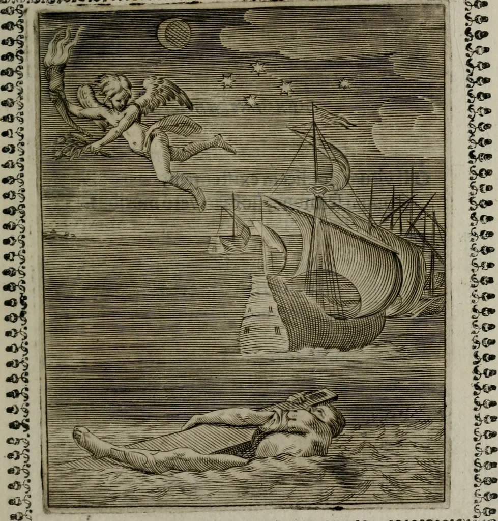 An illustration from Pauli Maccii Emblemata, 1628, leaf 46
