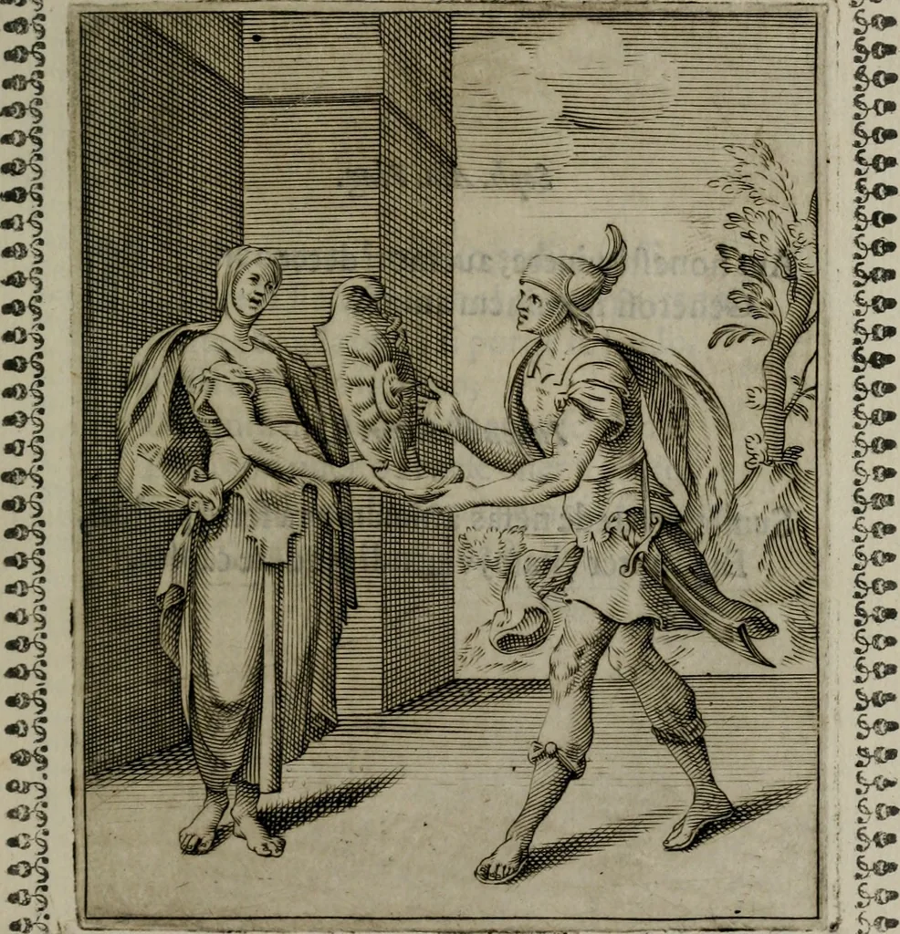 An illustration from Pauli Maccii Emblemata, 1628, leaf 54