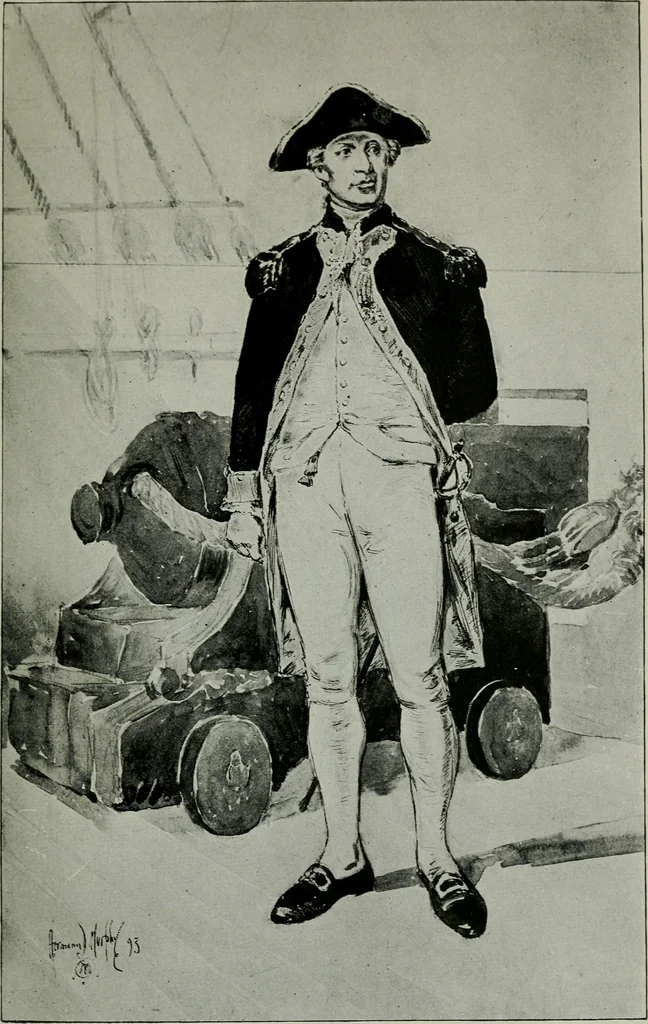 An illustration from Paul Jones, 1893, leaf 186