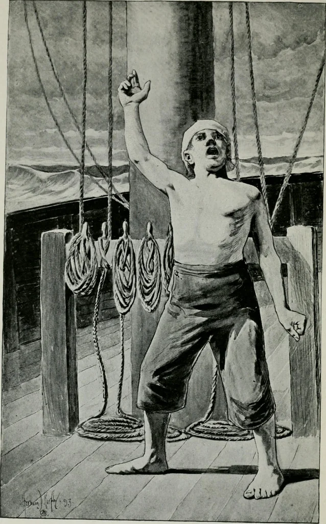 An illustration from Paul Jones, 1893, leaf 35