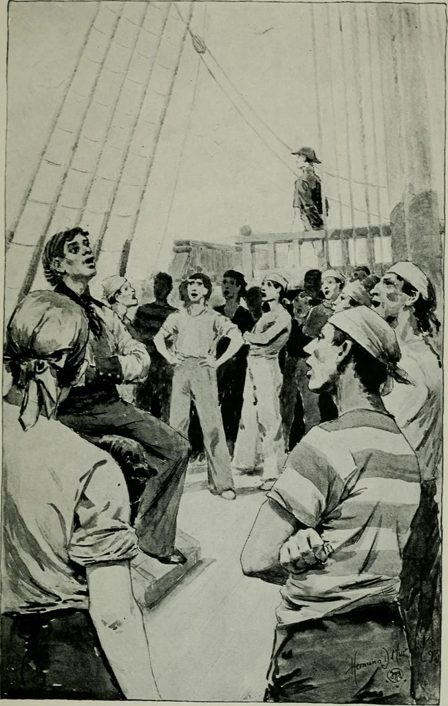 An illustration from Paul Jones, 1893, leaf 66
