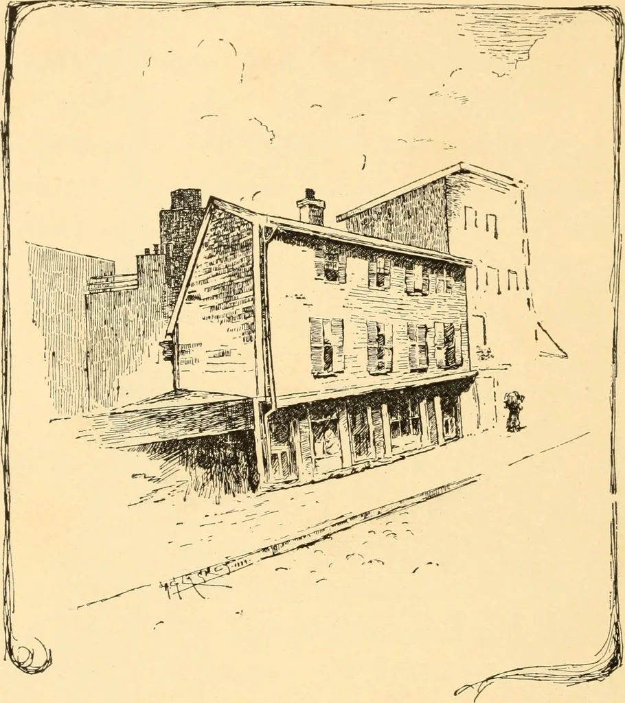 An illustration from The Paul Revere album : containing a complete description of Goss' "Life of Col. Paul Revere," and more than twenty engravings with descriptions of incidents in the life of the hero of the "Midnight ride," April 18, 1775, 1904, leaf 13