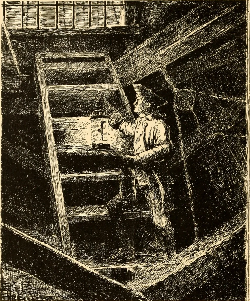 An illustration from The Paul Revere album : containing a complete description of Goss' "Life of Col. Paul Revere," and more than twenty engravings with descriptions of incidents in the life of the hero of the "Midnight ride," April 18, 1775, 1904, leaf 15