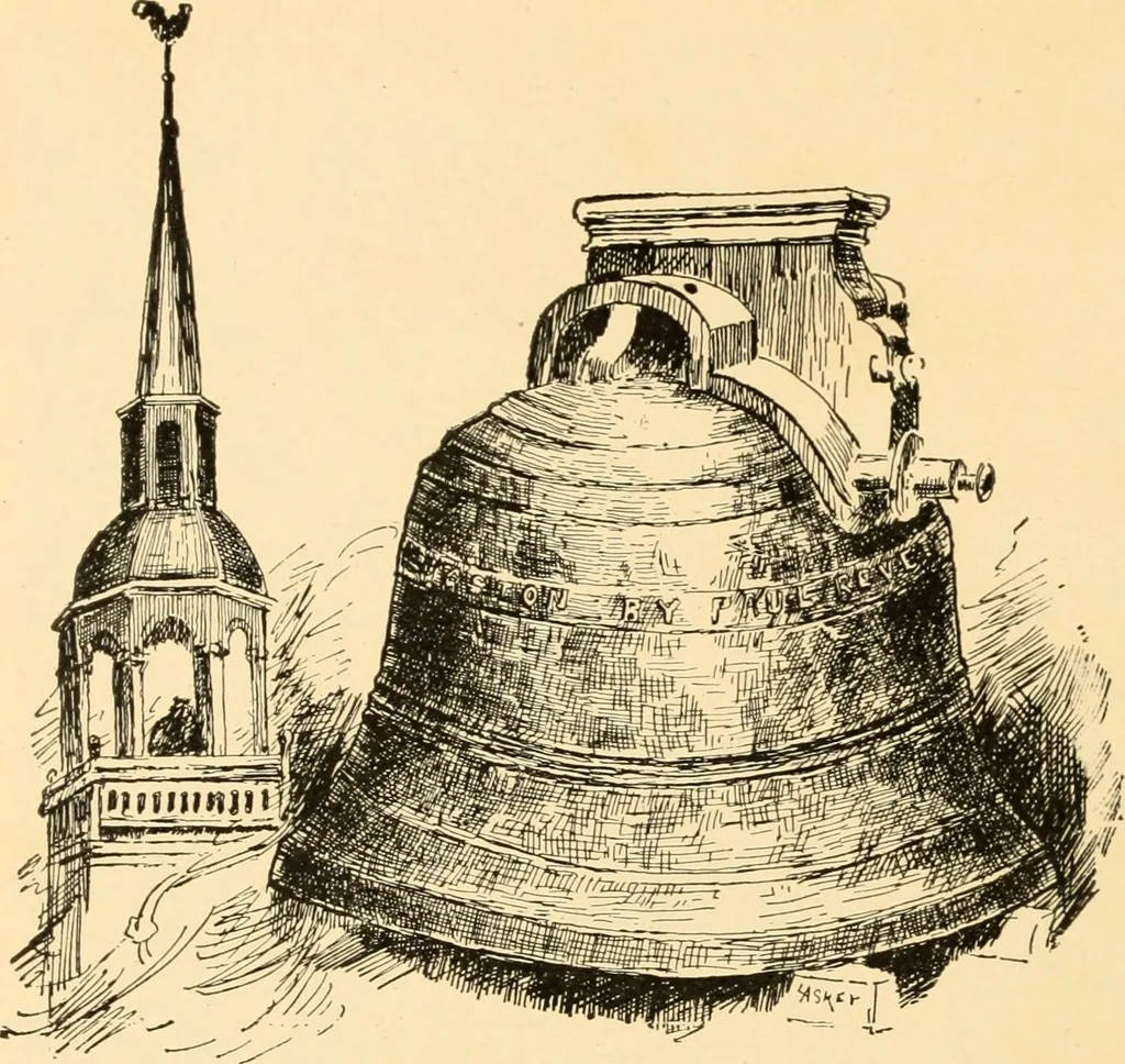 An illustration from The Paul Revere album : containing a complete description of Goss' "Life of Col. Paul Revere," and more than twenty engravings with descriptions of incidents in the life of the hero of the "Midnight ride," April 18, 1775, 1904, leaf 21