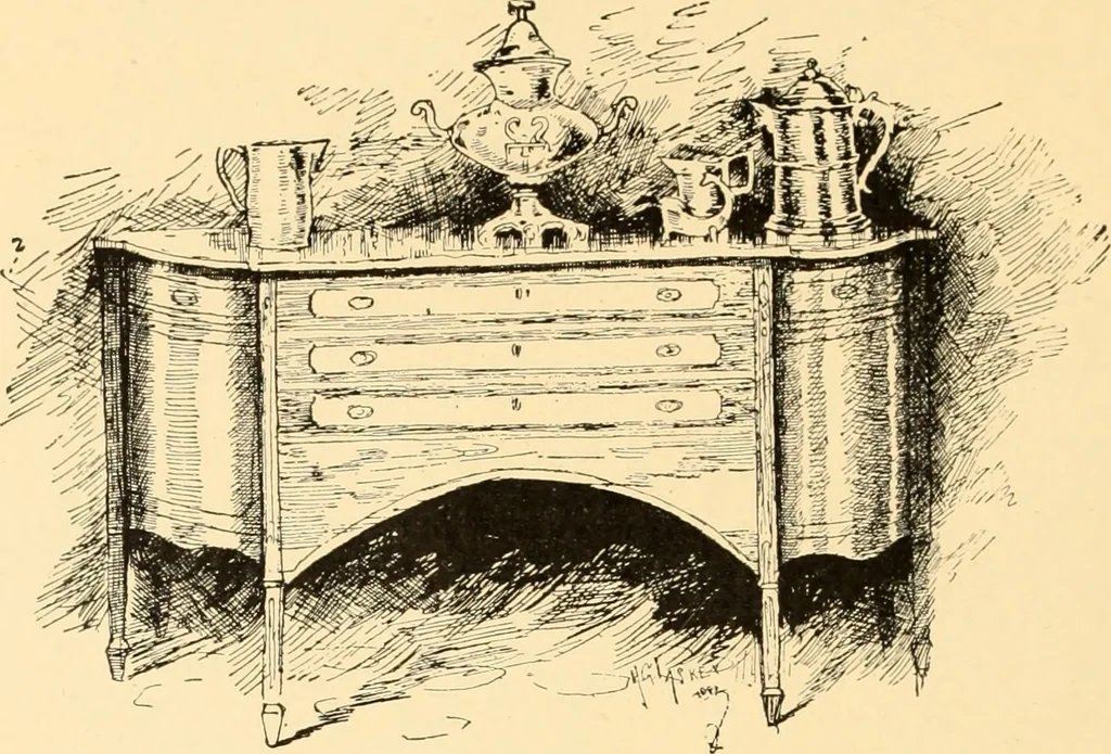 An illustration from The Paul Revere album : containing a complete description of Goss' "Life of Col. Paul Revere," and more than twenty engravings with descriptions of incidents in the life of the hero of the "Midnight ride," April 18, 1775, 1904, leaf 33