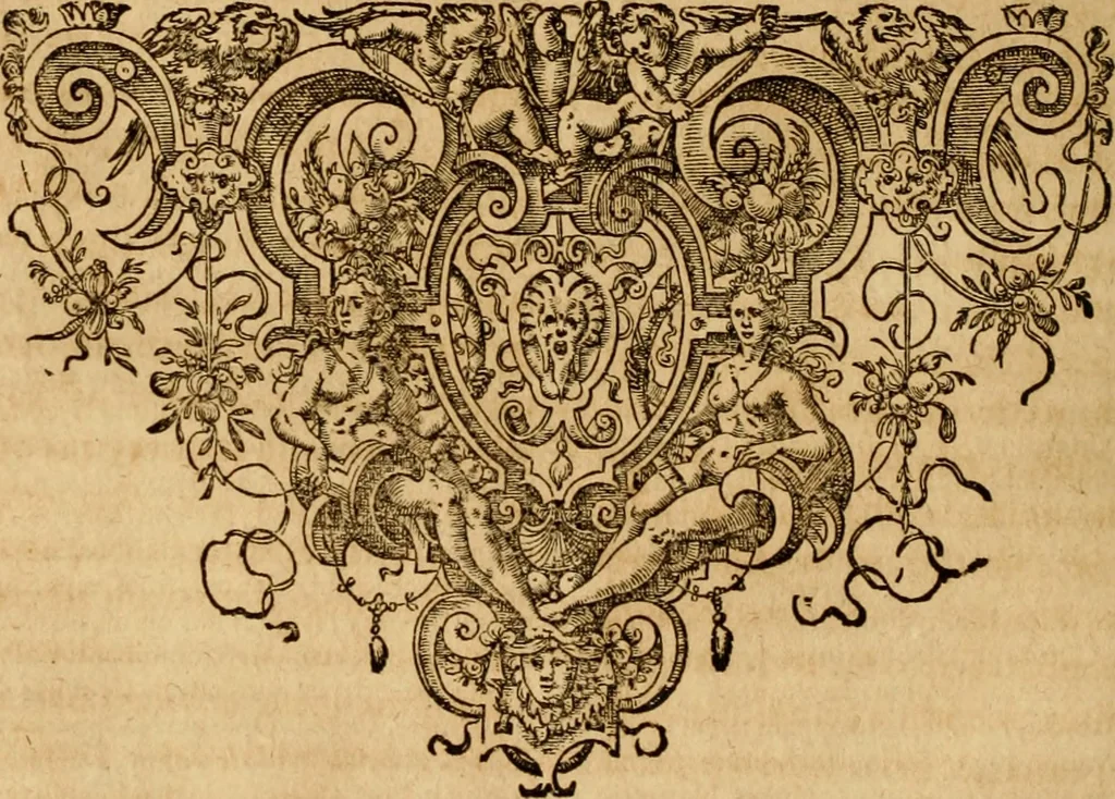 An illustration from Pausaniæ accurata Graeciae descriptio : qua lector ceu manu per eam regionem circumducitur: a Guilielmo Xylandro Augustano diligenter recognita, & ab innumeris mendis repurgata. Accesserunt annotationes, quæ a G. Xylandro paulo ante obitum inchoatæ, nunc vero a Frid. Sylb. continuatæ ... addita etiam doctissima Romuli Amasæi versio .., 1583, leaf 381