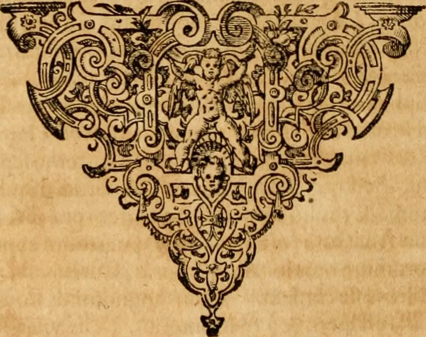 An illustration from Pausaniæ accurata Graeciae descriptio : qua lector ceu manu per eam regionem circumducitur: a Guilielmo Xylandro Augustano diligenter recognita, & ab innumeris mendis repurgata. Accesserunt annotationes, quæ a G. Xylandro paulo ante obitum inchoatæ, nunc vero a Frid. Sylb. continuatæ ... addita etiam doctissima Romuli Amasæi versio .., 1583, leaf 841