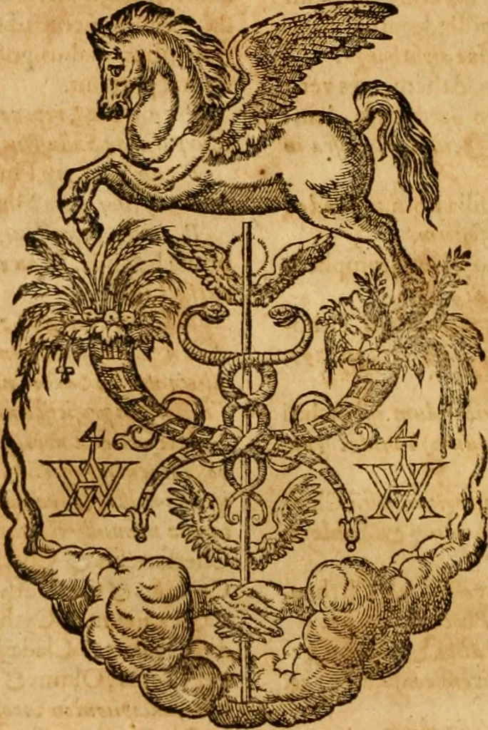 An illustration from Pausaniæ accurata Graeciae descriptio : qua lector ceu manu per eam regionem circumducitur: a Guilielmo Xylandro Augustano diligenter recognita, & ab innumeris mendis repurgata. Accesserunt annotationes, quæ a G. Xylandro paulo ante obitum inchoatæ, nunc vero a Frid. Sylb. continuatæ ... addita etiam doctissima Romuli Amasæi versio .., 1583, leaf 865