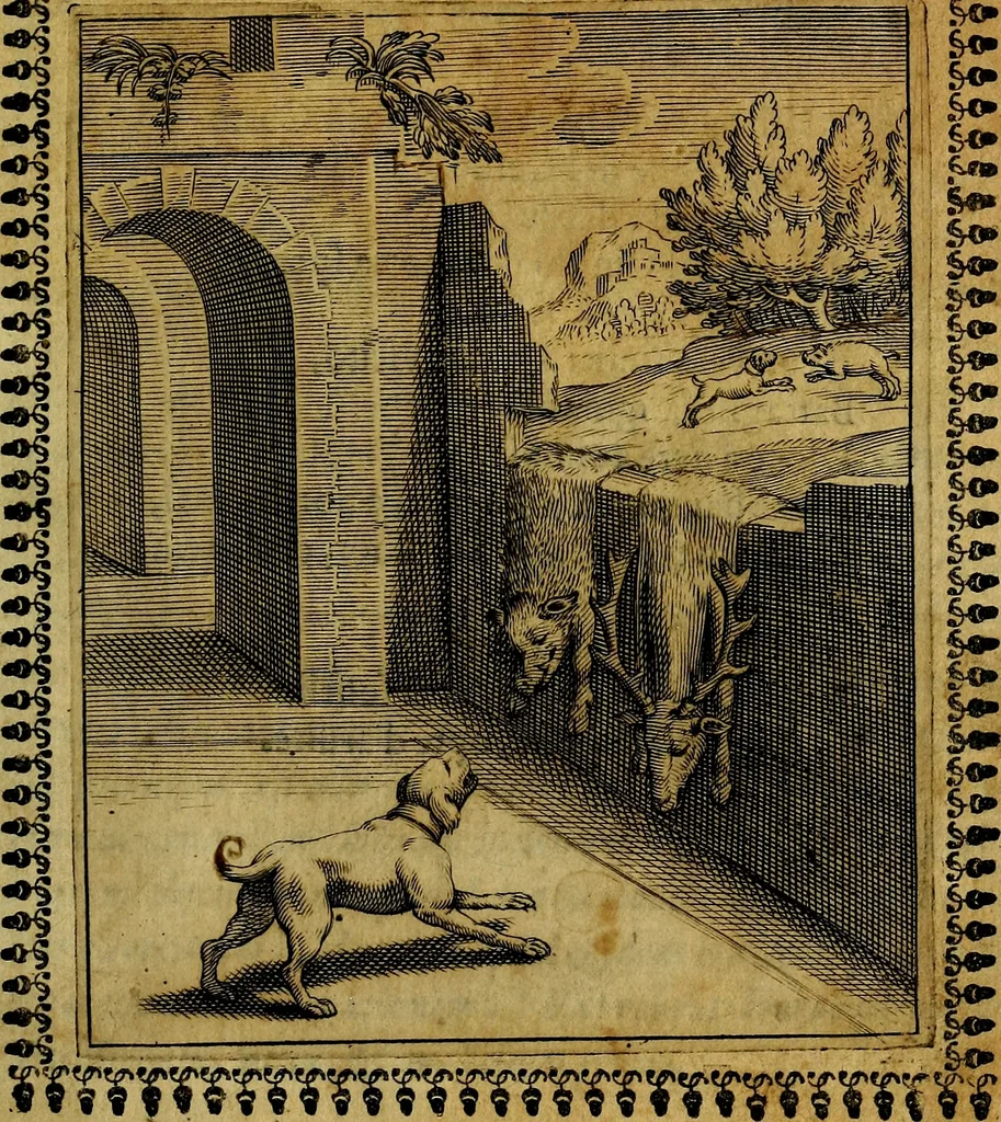 An illustration from Pavli Macii Emblemata .., 1628, leaf 10