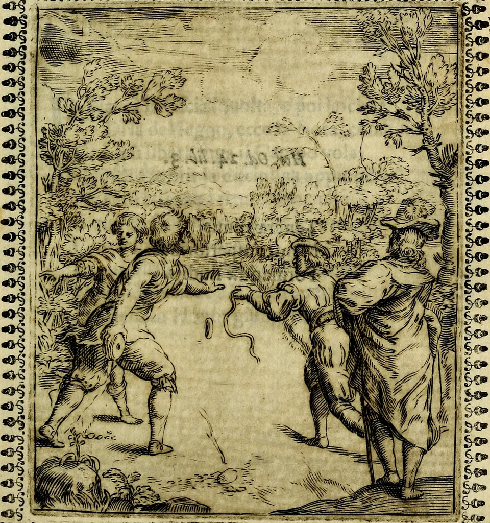 An illustration from Pavli Macii Emblemata .., 1628, leaf 100