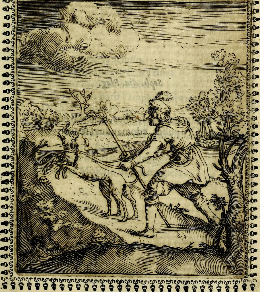 An illustration from Pavli Macii Emblemata .., 1628, leaf 104