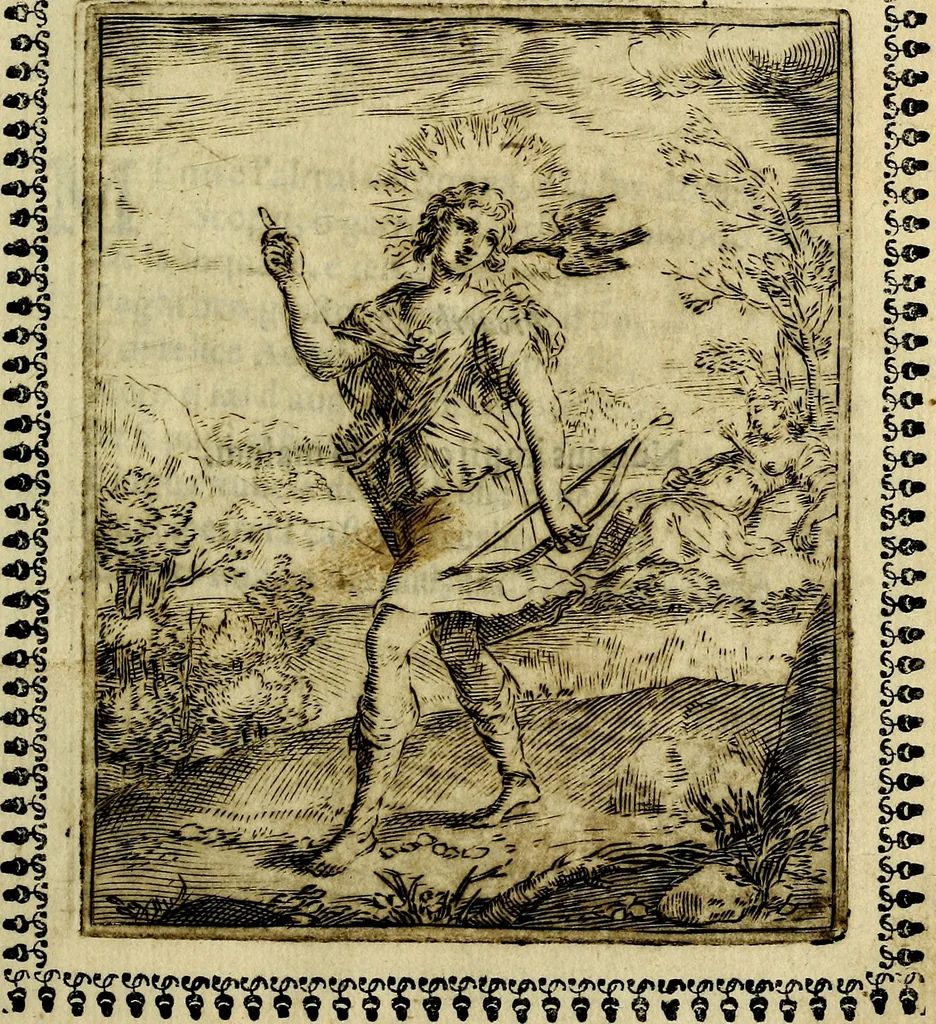 An illustration from Pavli Macii Emblemata .., 1628, leaf 112