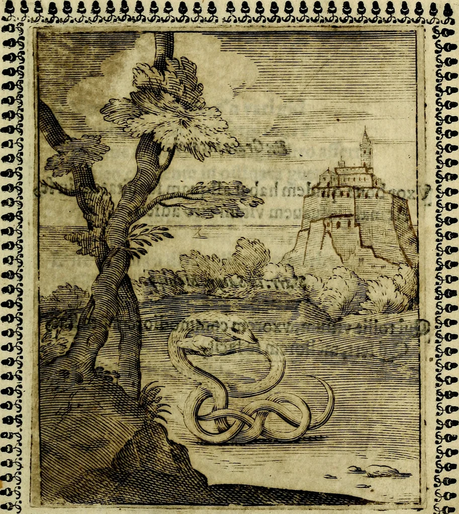 An illustration from Pavli Macii Emblemata .., 1628, leaf 124
