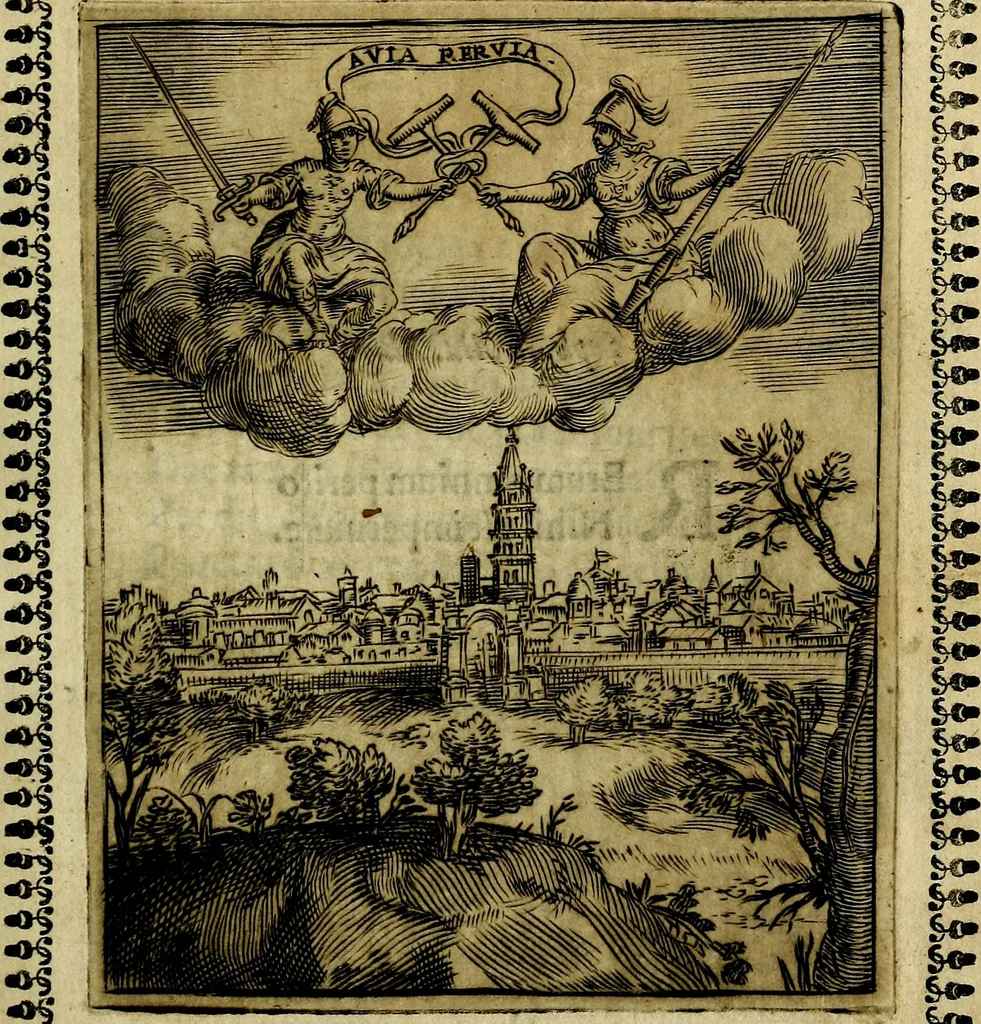 An illustration from Pavli Macii Emblemata .., 1628, leaf 16