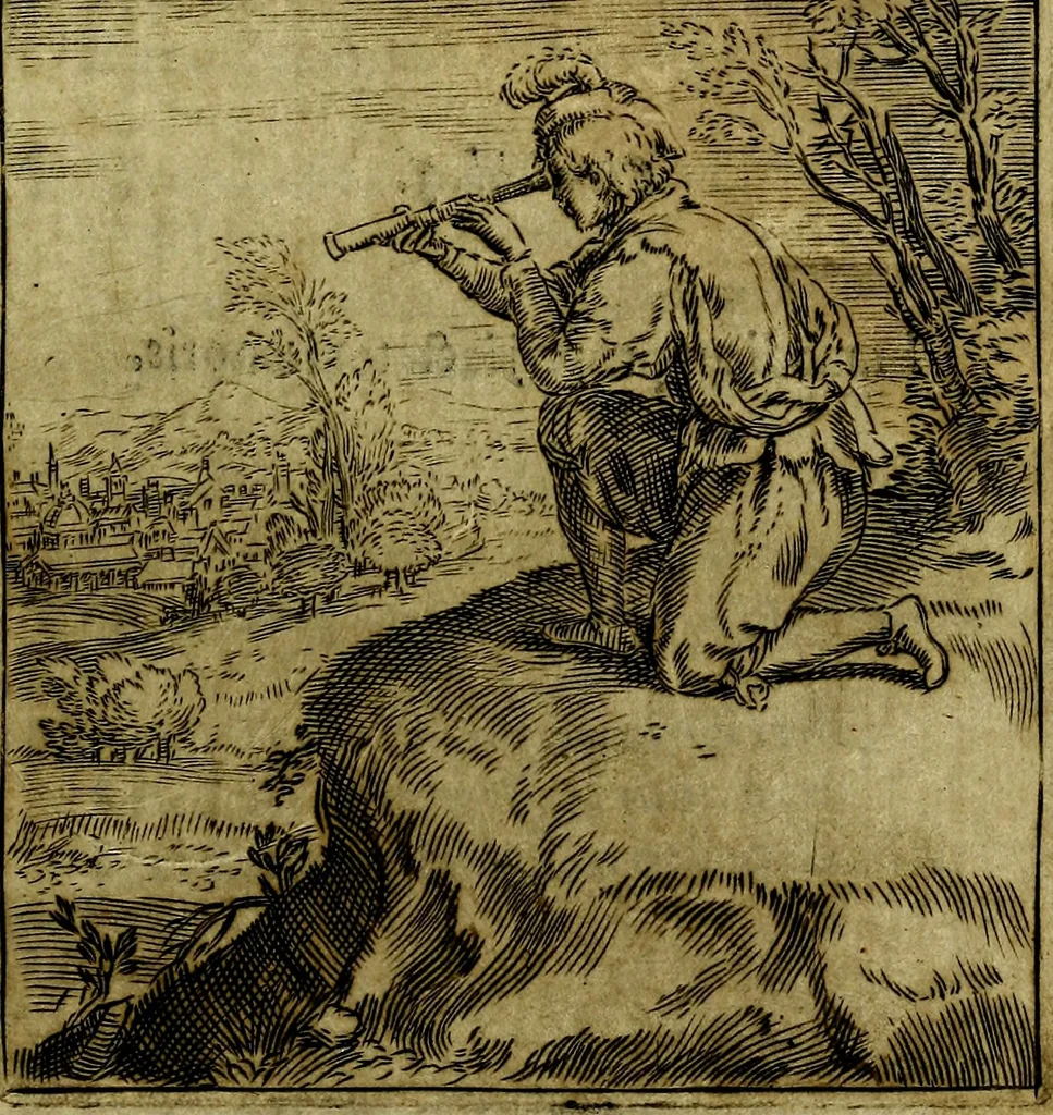 An illustration from Pavli Macii Emblemata .., 1628, leaf 20