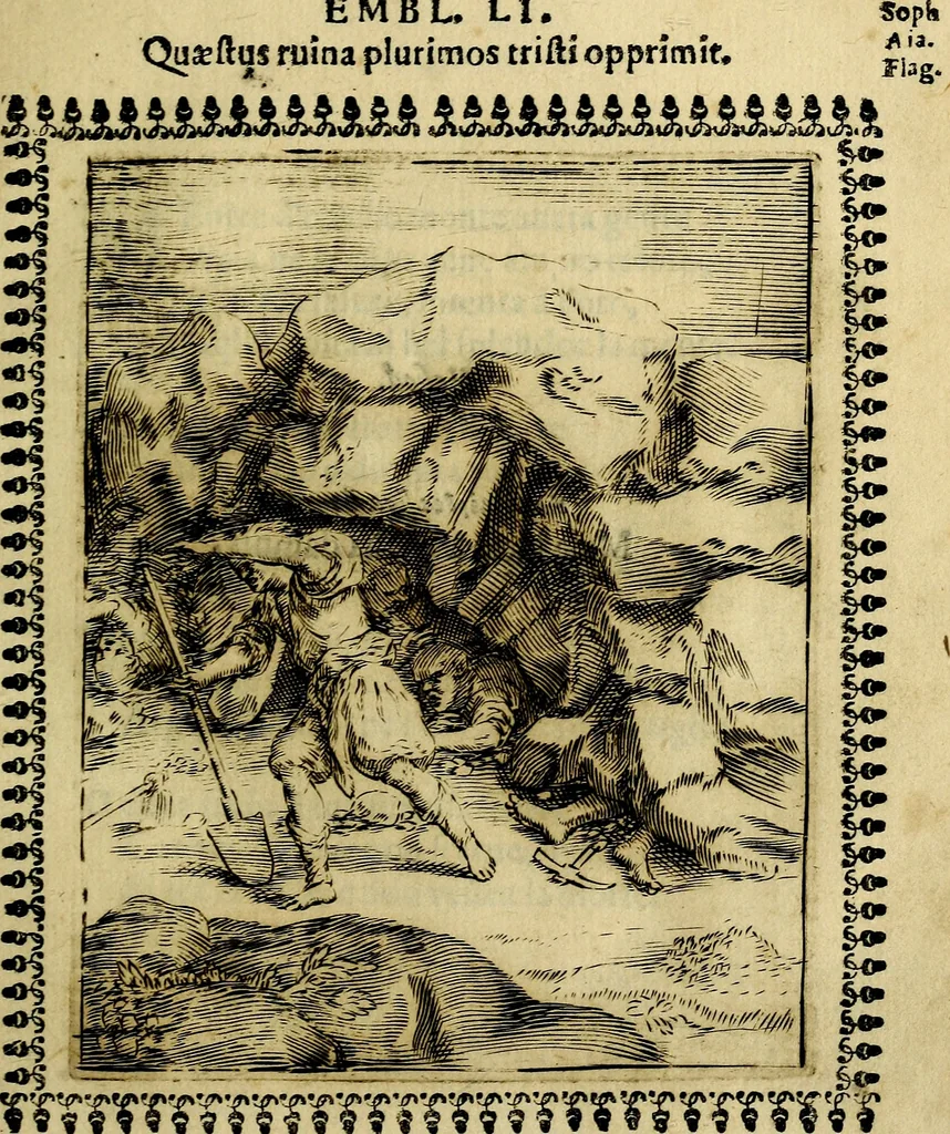 An illustration from Pavli Macii Emblemata .., 1628, leaf 212