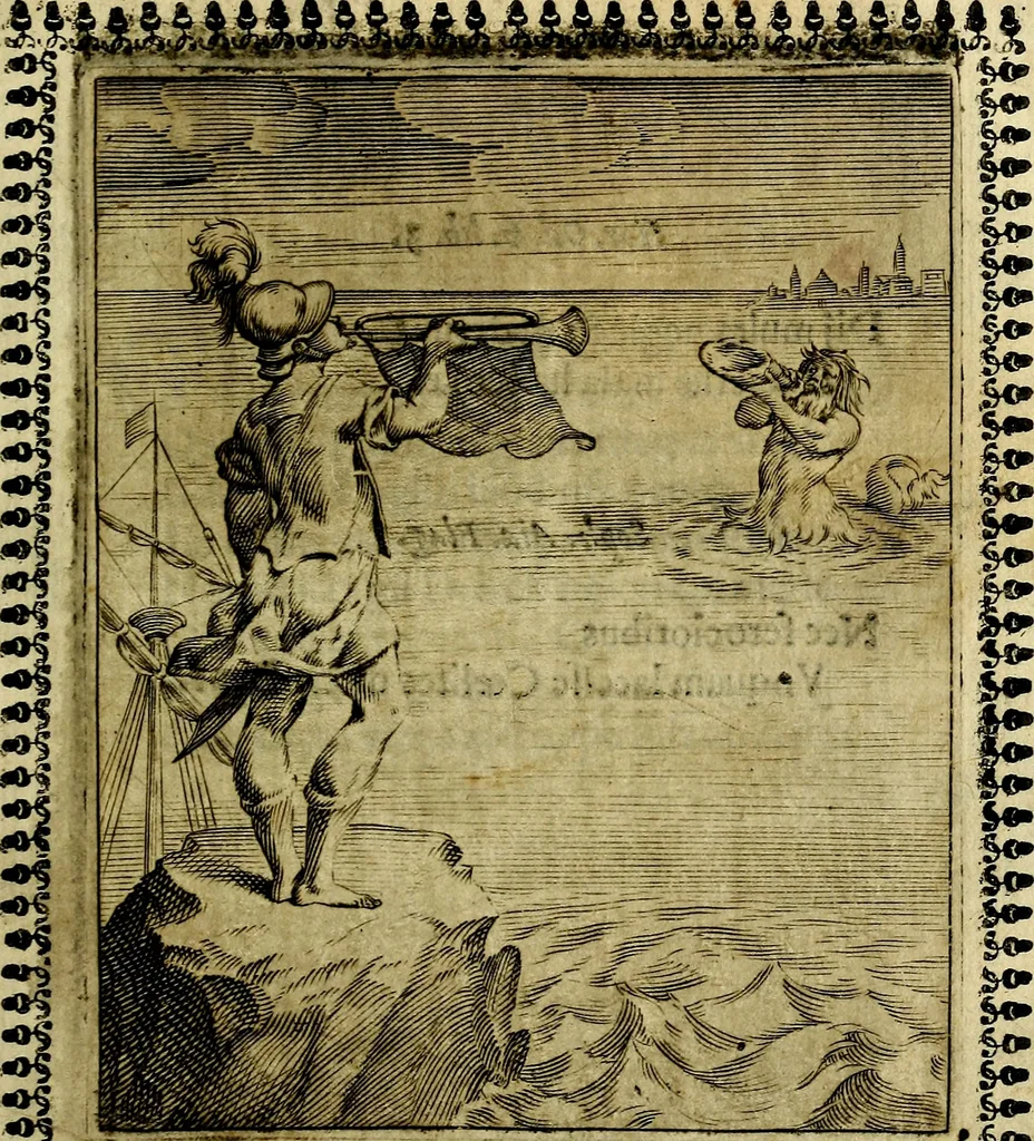 An illustration from Pavli Macii Emblemata .., 1628, leaf 28