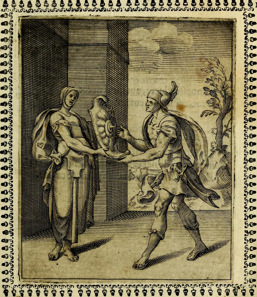 An illustration from Pavli Macii Emblemata .., 1628, leaf 52