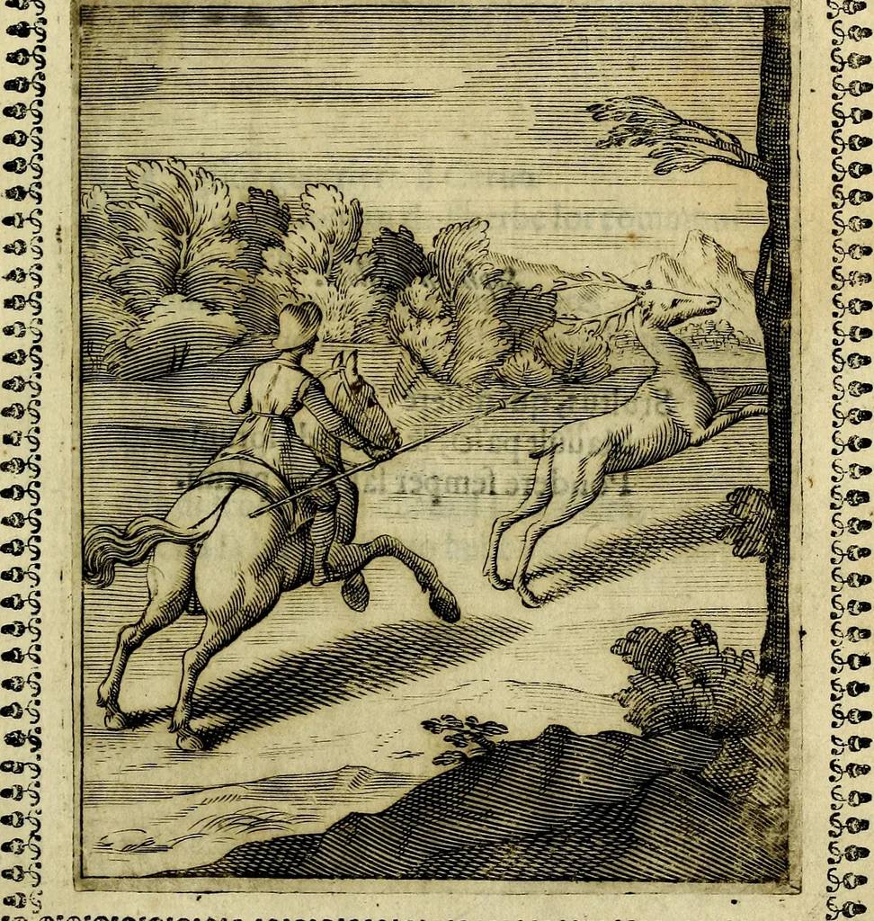 An illustration from Pavli Macii Emblemata .., 1628, leaf 76