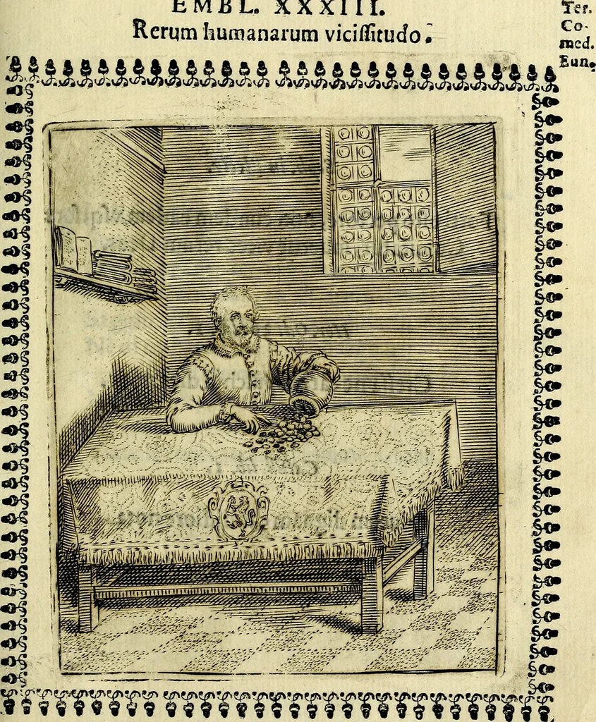 An illustration from Pavli Macii Emblemata .., 1628, leaf 142