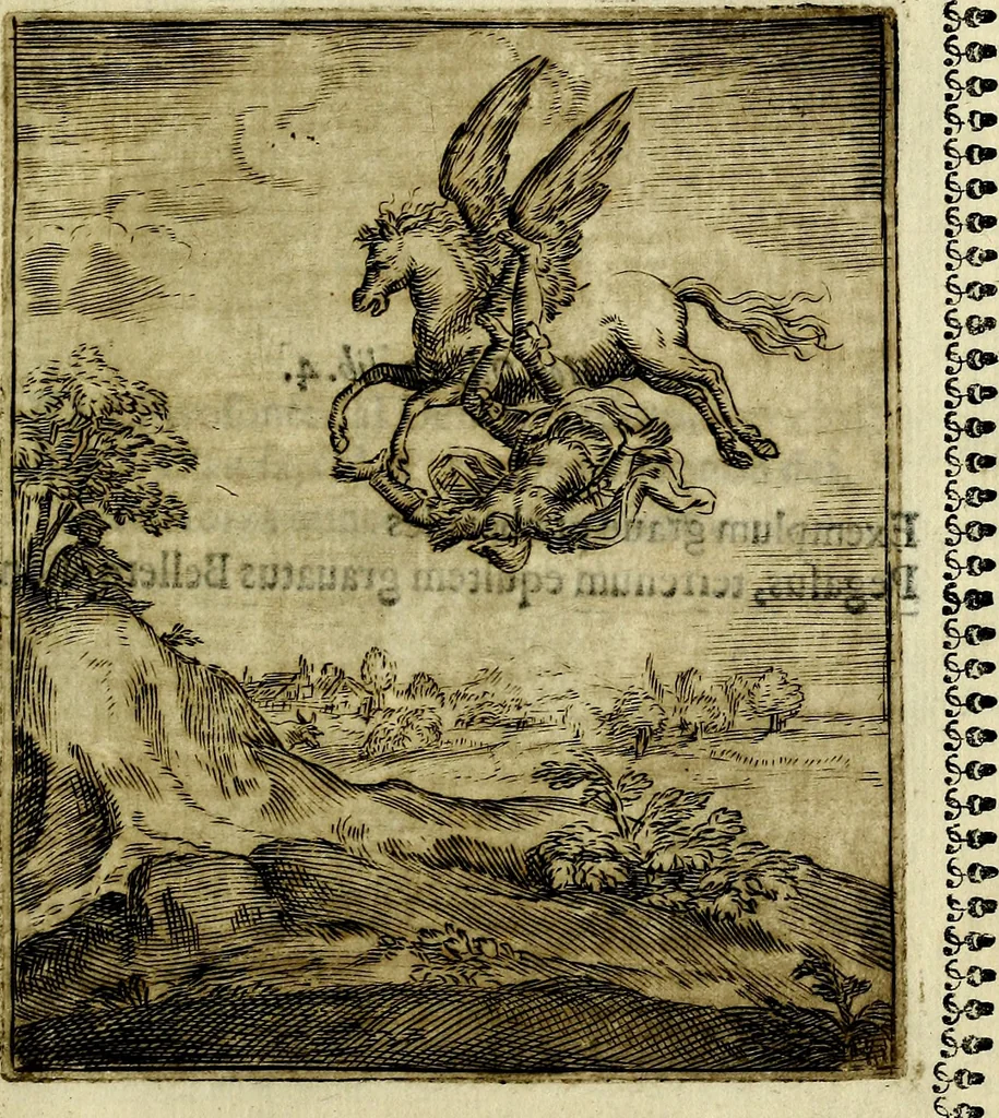 An illustration from Pavli Macii Emblemata .., 1628, leaf 166
