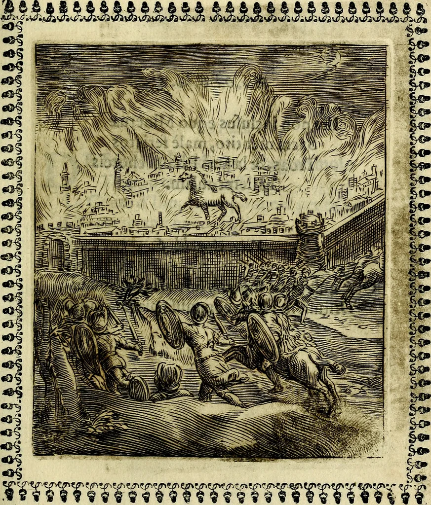 An illustration from Pavli Macii Emblemata .., 1628, leaf 182