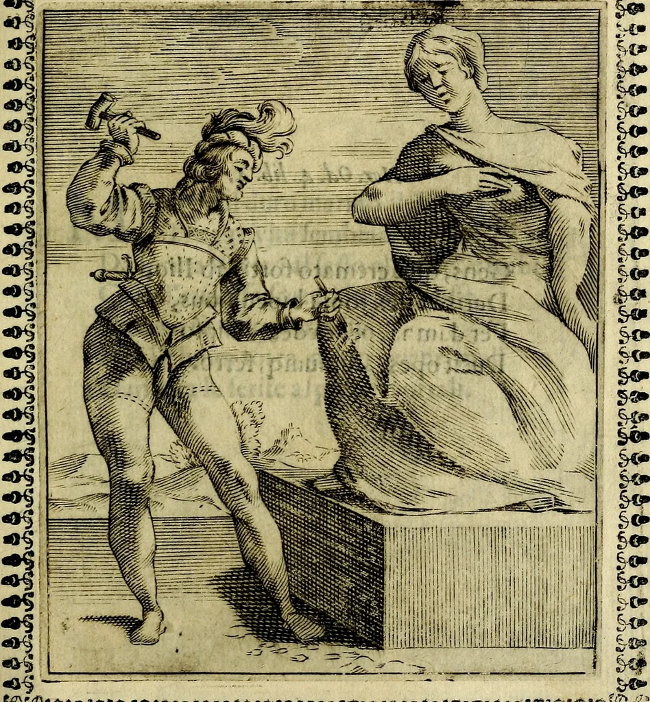 An illustration from Pavli Macii Emblemata .., 1628, leaf 202