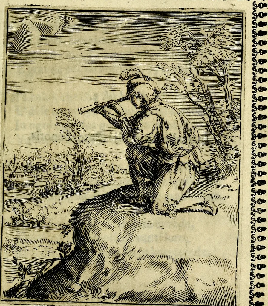 An illustration from Pavli Macii Emblemata .., 1628, leaf 22