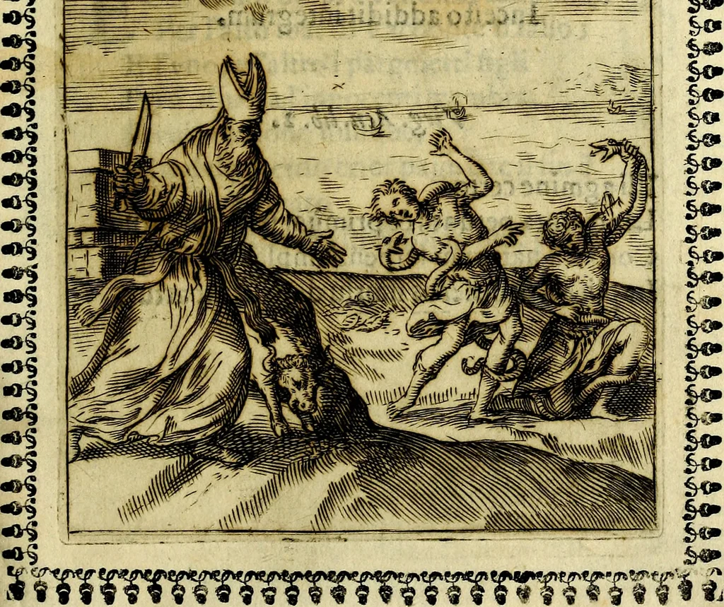 An illustration from Pavli Macii Emblemata .., 1628, leaf 266