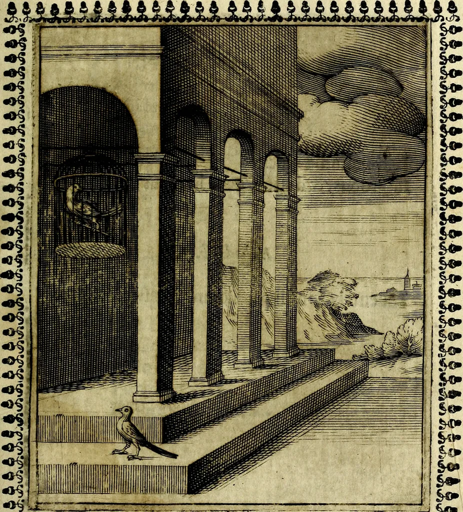 An illustration from Pavli Macii Emblemata .., 1628, leaf 38