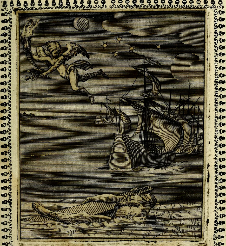 An illustration from Pavli Macii Emblemata .., 1628, leaf 46