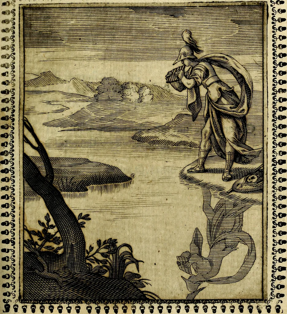 An illustration from Pavli Macii Emblemata .., 1628, leaf 70