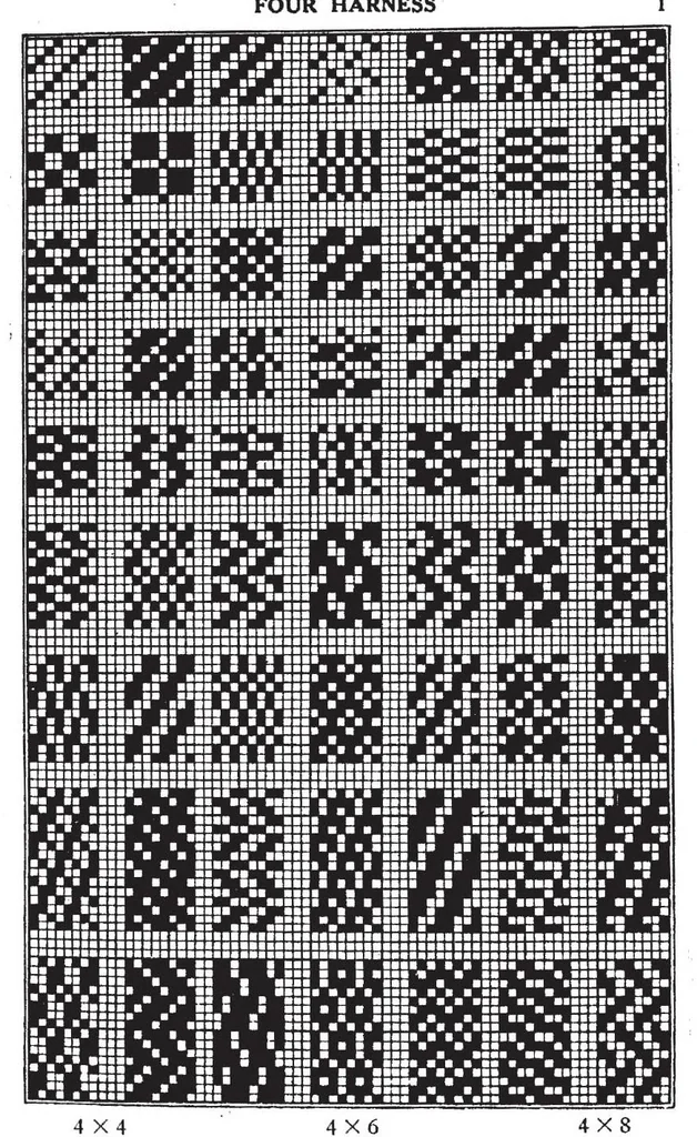 An illustration from Dictionary of weaves;, 1914, leaf 3