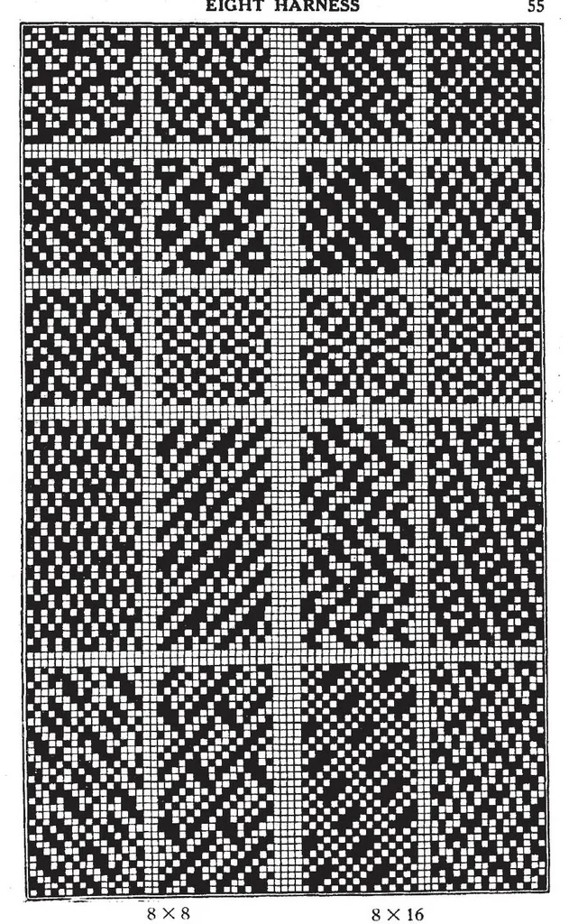 An illustration from Dictionary of weaves;, 1914, leaf 57