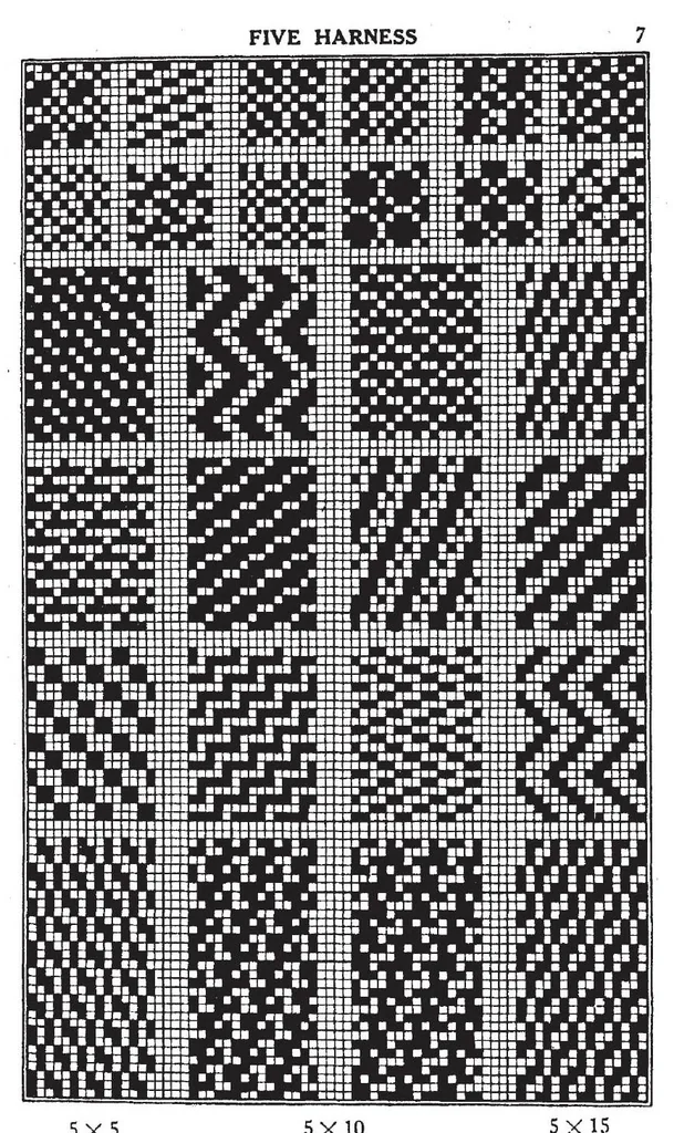 An illustration from Dictionary of weaves;, 1914, leaf 9