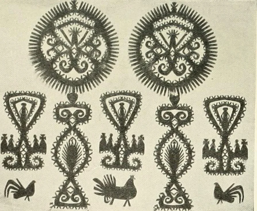 An illustration from Peasant art in Russia, 1912, leaf 224