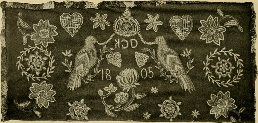 An illustration from Peasant art in Sweden, Lapland and Iceland;, 1910, leaf 135