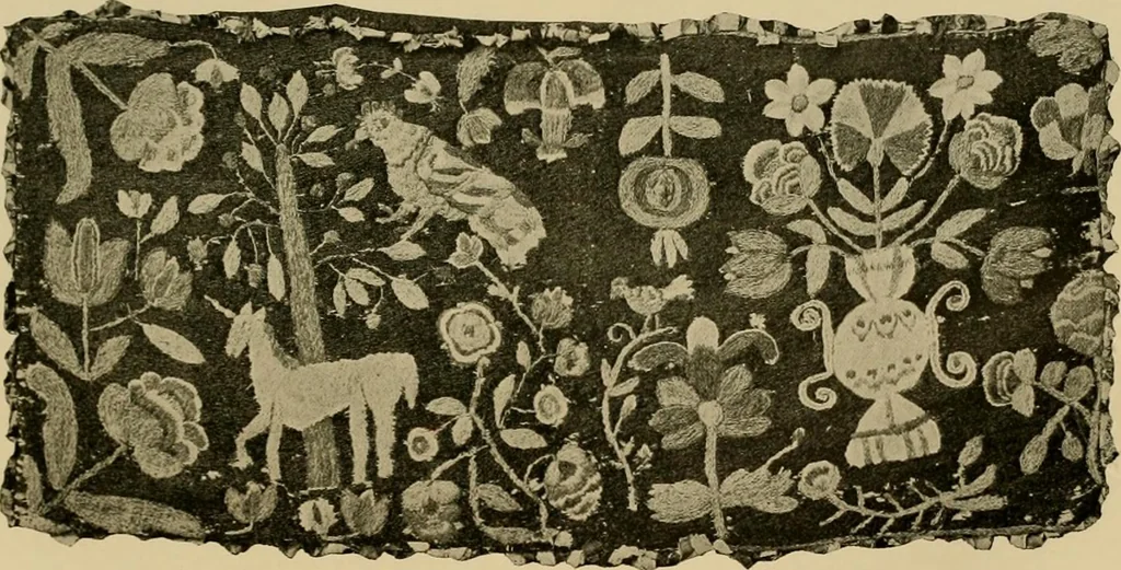 An illustration from Peasant art in Sweden, Lapland and Iceland;, 1910, leaf 138